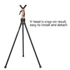 Black 40 Inches Aluminum Trigger Stick With Quick Release Plate For Professional Photographers