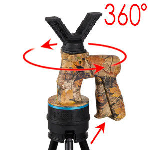 Large Handle Hunting Tripod With Quick Shoe Plate And 3 Leg Sections