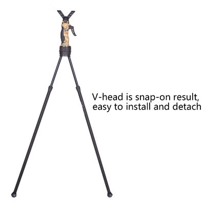 40-61 Inches Height Adjustment Hunting Rifle Bipod 4 Inches Mount ...