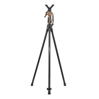 62in Shooting Stand With Twist Lock Telescoping Monopod For Hunting And Photography