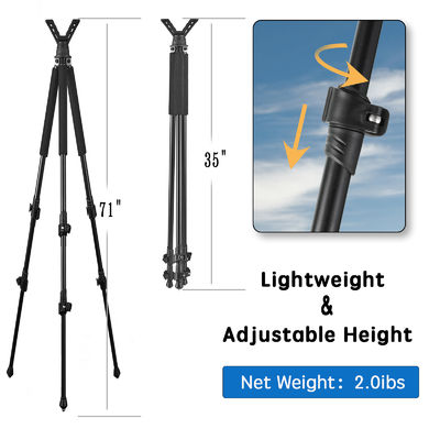 Lightweight Shooting Stand Adjustable Height Three Legs