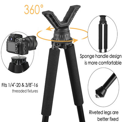 High Durability Hunting Shooting Stick Aluminum Alloy For Professional Hunters